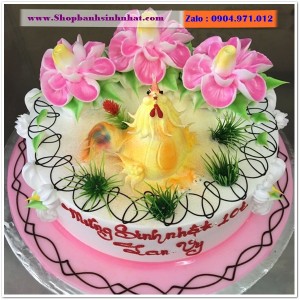 Bánh Sinh Nhật Con Gà Tuổi Dậu - V81
